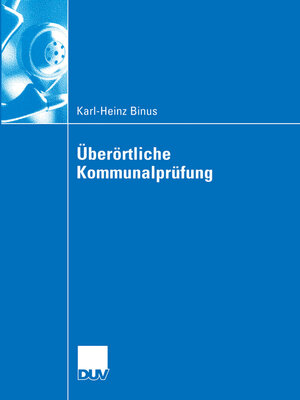 cover image of Überörtliche Kommunalprüfung